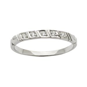<p>Diamond ring in White gold set with 5 x 70pc Round Brilliant Cut Diamonds. Total Diamond Weight 0.07ct</p>